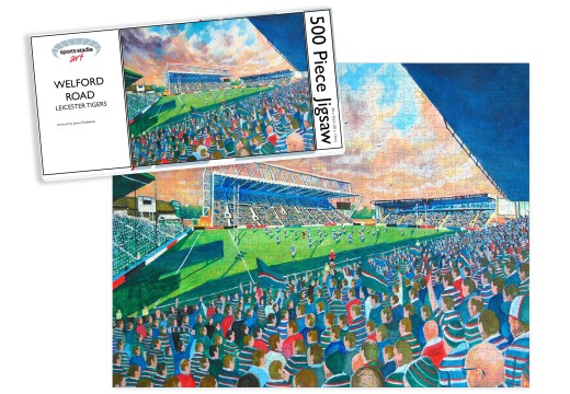 Welford Road Stadium Fine Art Jigsaw Puzzle - Leicester Tigers Rugby Union